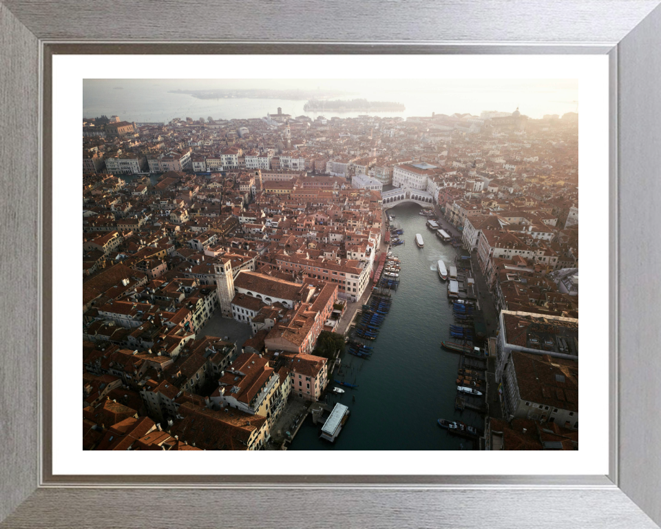 Aerial of Venice Italy at sunrise Photo Print - Canvas - Framed Photo Print - Hampshire Prints