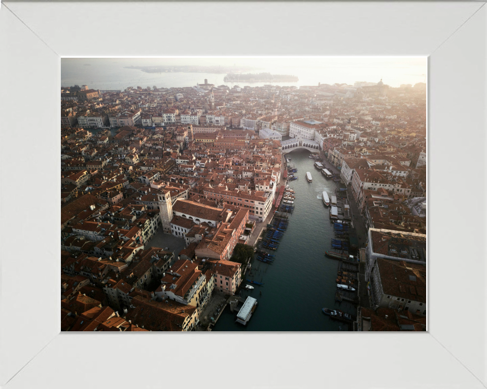 Aerial of Venice Italy at sunrise Photo Print - Canvas - Framed Photo Print - Hampshire Prints