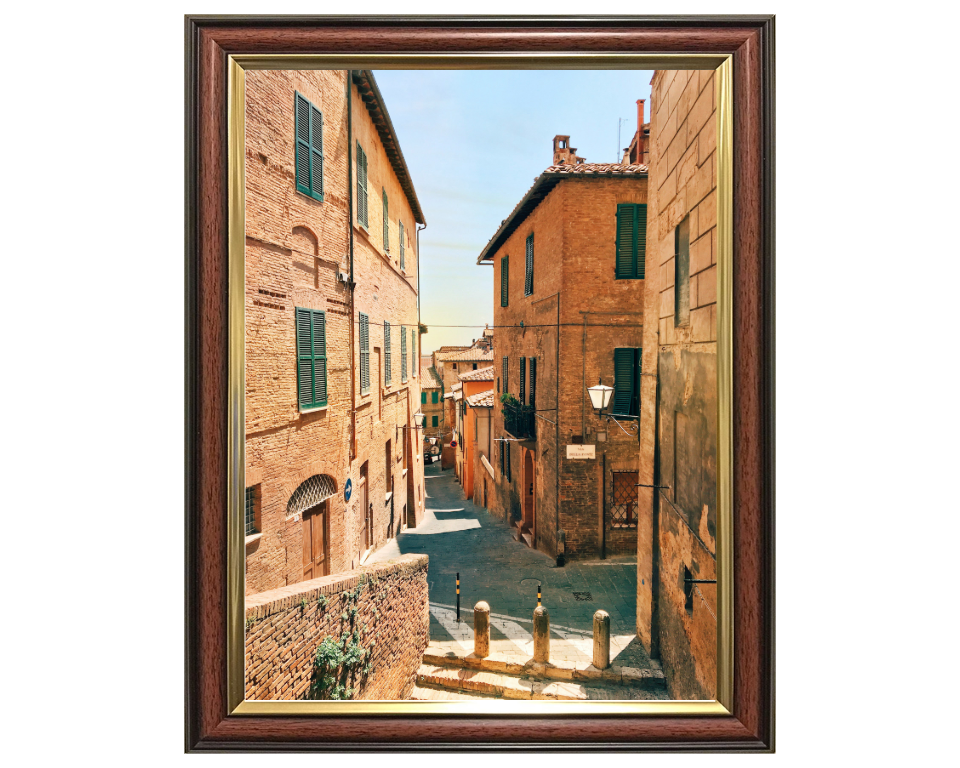 Siena Italy back streets Photo Print - Canvas - Framed Photo Print