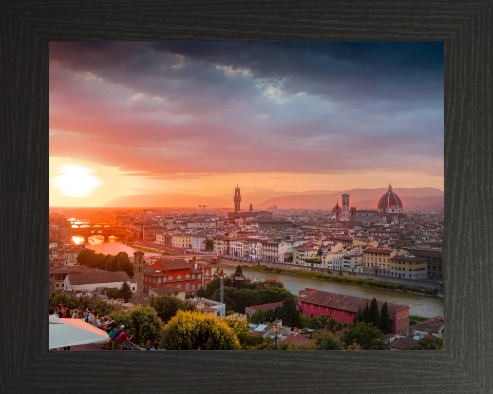 Florence Italy at sunset Photo Print - Canvas - Framed Photo Print - Hampshire Prints