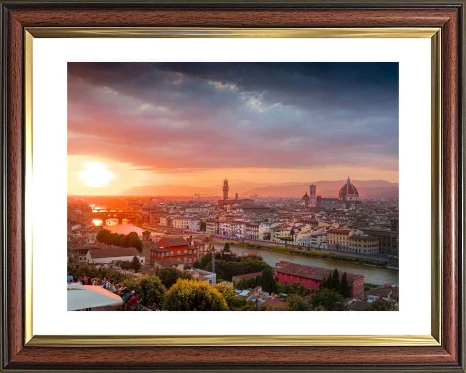 Florence Italy at sunset Photo Print - Canvas - Framed Photo Print - Hampshire Prints