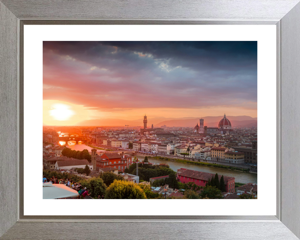 Florence Italy at sunset Photo Print - Canvas - Framed Photo Print - Hampshire Prints