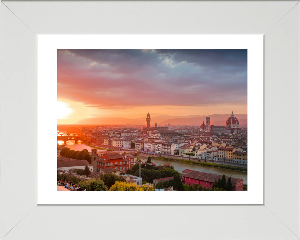 Florence Italy at sunset Photo Print - Canvas - Framed Photo Print - Hampshire Prints