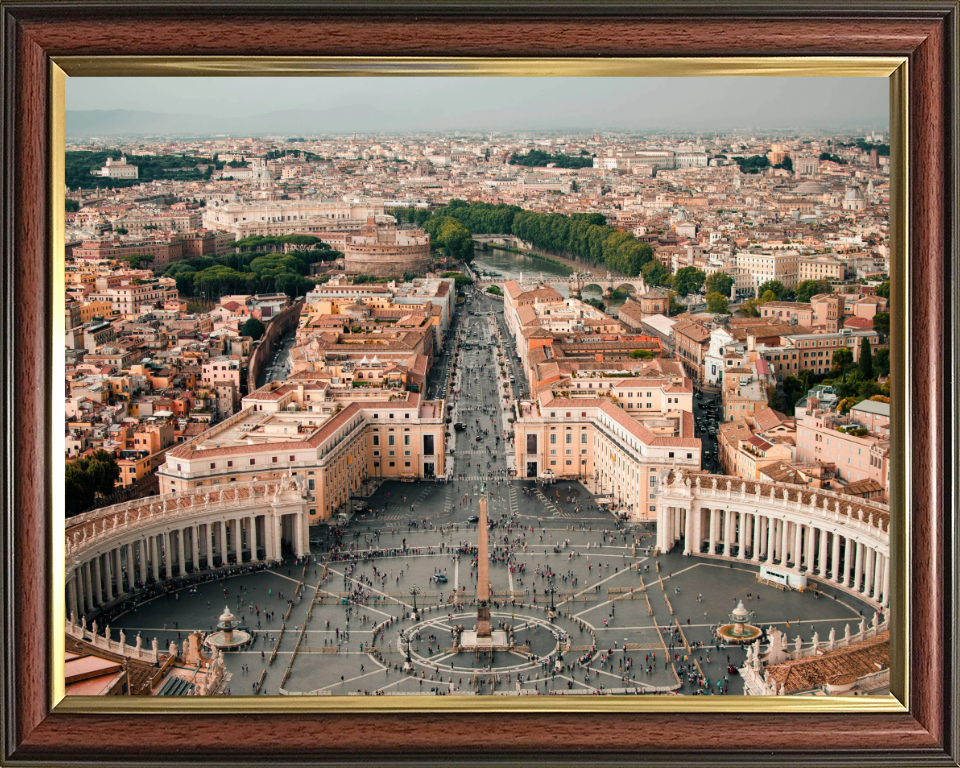 Vatican City from above Photo Print - Canvas - Framed Photo Print - Hampshire Prints