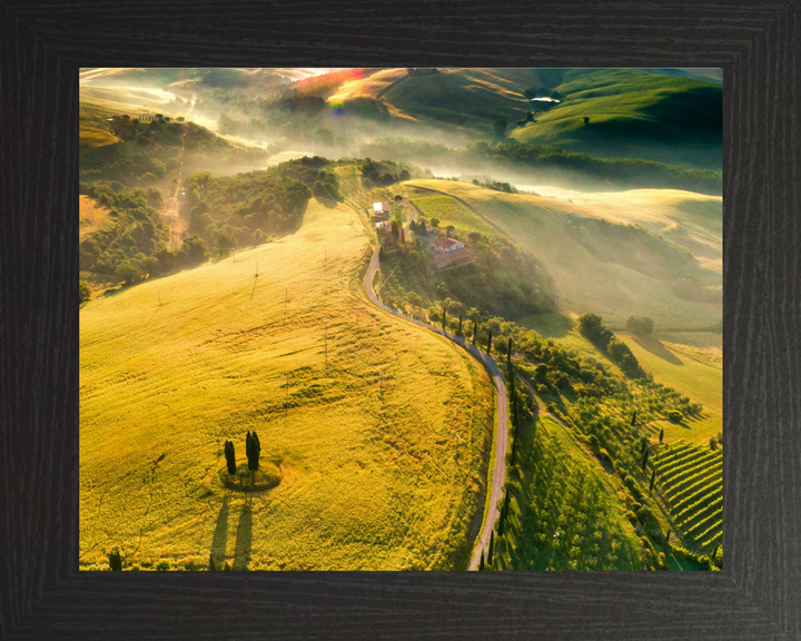 Tuscany mist Italy Photo Print - Canvas - Framed Photo Print - Hampshire Prints