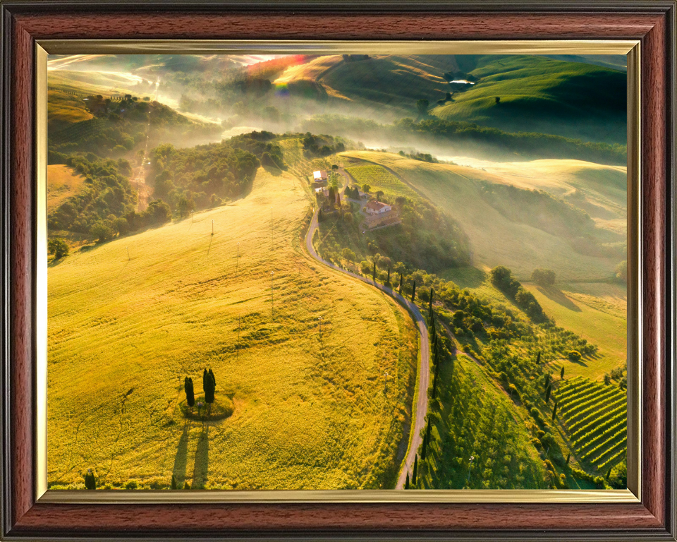 Tuscany mist Italy Photo Print - Canvas - Framed Photo Print - Hampshire Prints