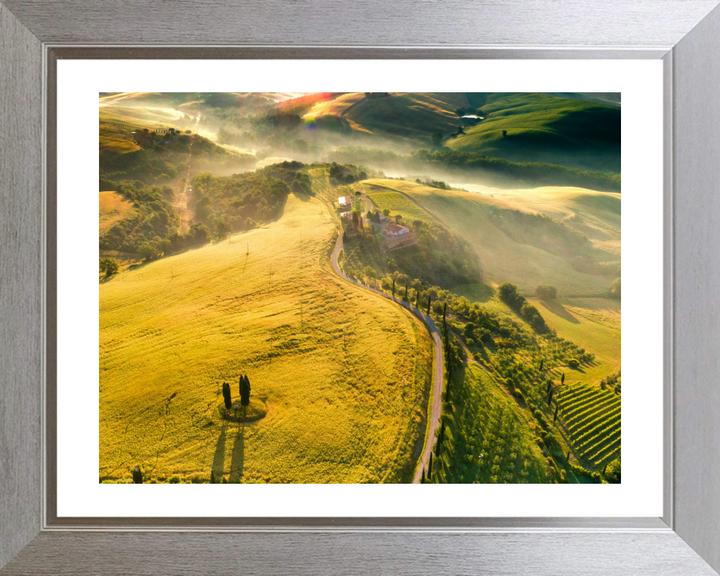 Tuscany mist Italy Photo Print - Canvas - Framed Photo Print - Hampshire Prints