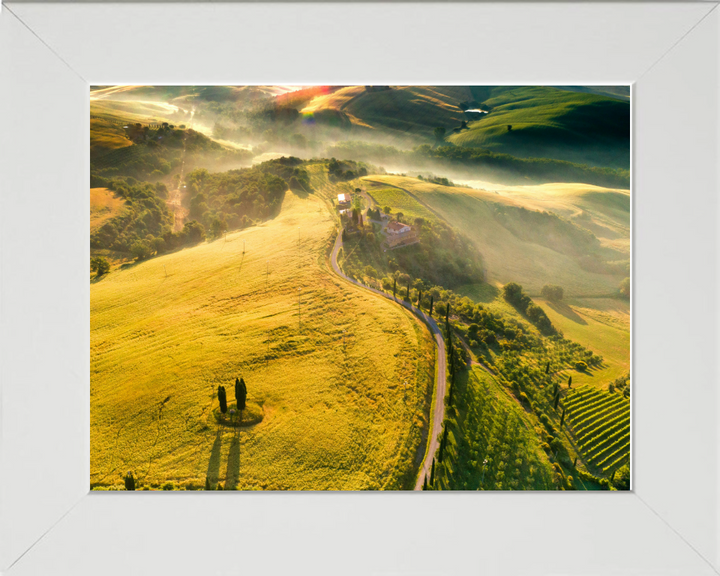 Tuscany mist Italy Photo Print - Canvas - Framed Photo Print - Hampshire Prints