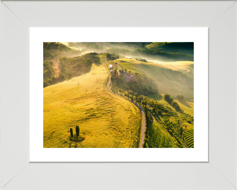 Tuscany mist Italy Photo Print - Canvas - Framed Photo Print - Hampshire Prints