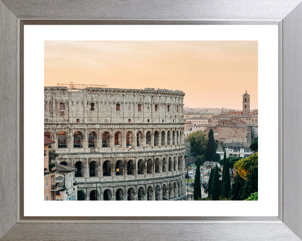 Colosseum Rome at sunset Photo Print - Canvas - Framed Photo Print - Hampshire Prints