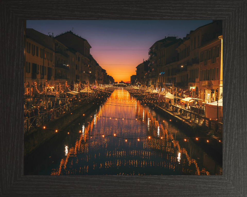 Alzaia Naviglio Grande Milan Italy Photo Print - Canvas - Framed Photo Print - Hampshire Prints