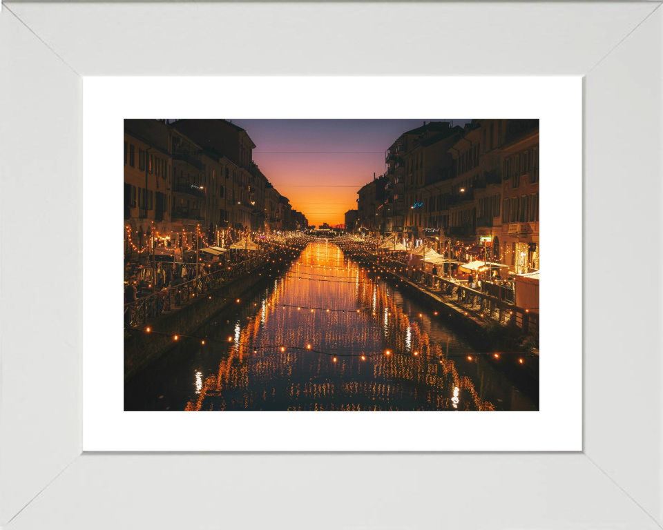 Alzaia Naviglio Grande Milan Italy Photo Print - Canvas - Framed Photo Print - Hampshire Prints