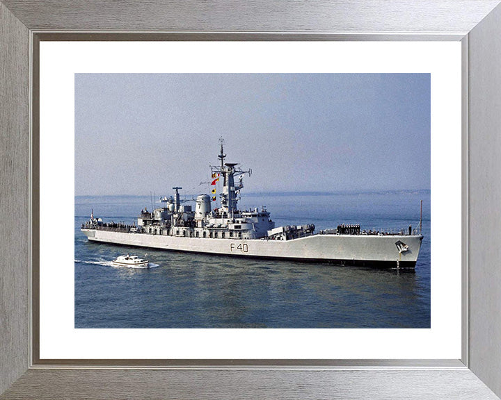 HMS Sirius F40 Royal Navy Leander class frigate Photo Print or Framed Print - Hampshire Prints