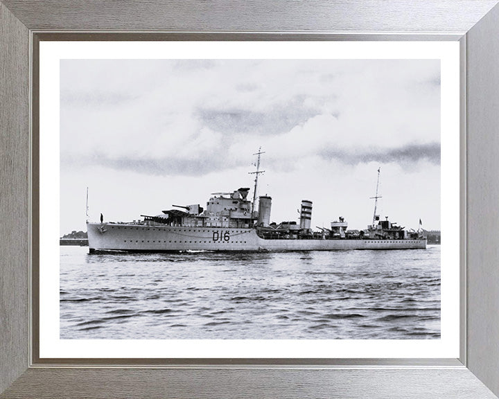 HMS Ivanhoe D16 Royal Navy I class destroyer Photo Print or Framed Print - Hampshire Prints