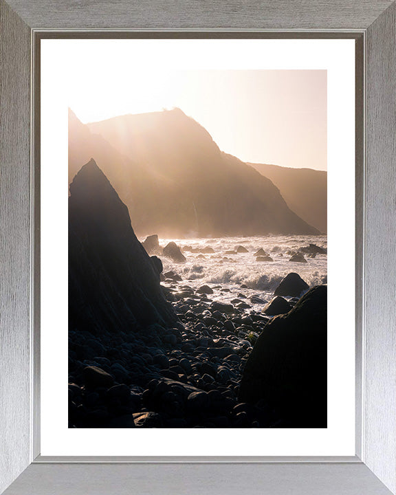 The North Devon coast at sunset Photo Print - Canvas - Framed Photo Print - Hampshire Prints