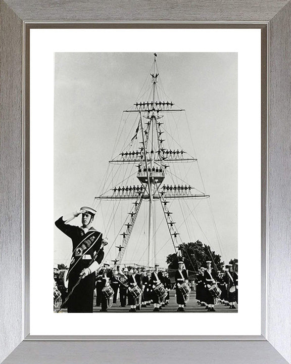 HMS Ganges mast manning 1960's Photo Print or Framed Photo Print - Hampshire Prints