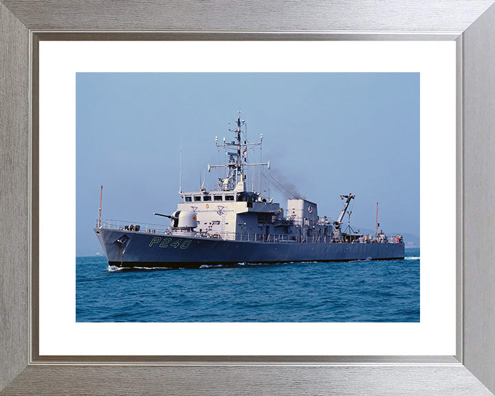 HMS Plover P240 Royal Navy Peacock class patrol vessel Photo Print or Framed Print - Hampshire Prints