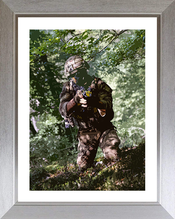 Royal Marines Commando training artwork Print - Canvas - Framed Print - Hampshire Prints