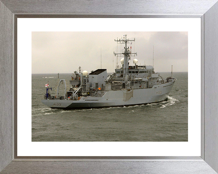 HMS Roebuck H130 Royal Navy coastal survey vessel Photo Print or Framed Print - Hampshire Prints