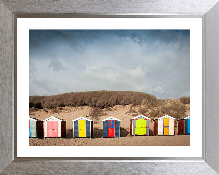 Saunton Sands beach huts Devon Photo Print - Canvas - Framed Photo Print - Hampshire Prints