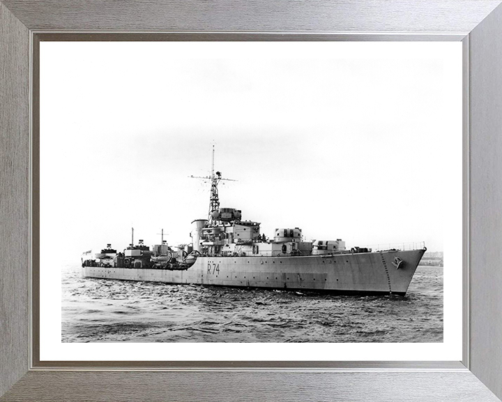 HMS Hogue R74 (D74) Royal Navy Battle class destroyer Photo Print or Framed Print - Hampshire Prints