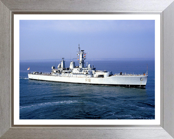 HMS Galatea F18 Royal Navy Leander Class Frigate Photo Print or Framed Print - Hampshire Prints