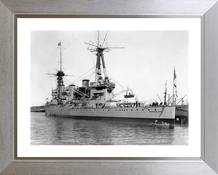 HMS New Zealand (1911) Royal Navy Indefatigable class battlecruiser Photo Print or Framed Photo Print - Hampshire Prints