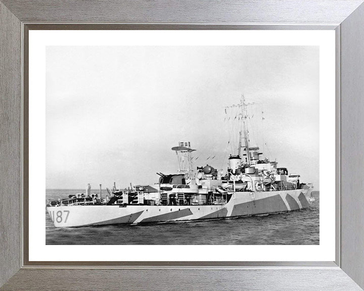 HMS Kite U87 Royal Navy Modified Black Swan Class sloop Photo Print or Framed Print - Hampshire Prints