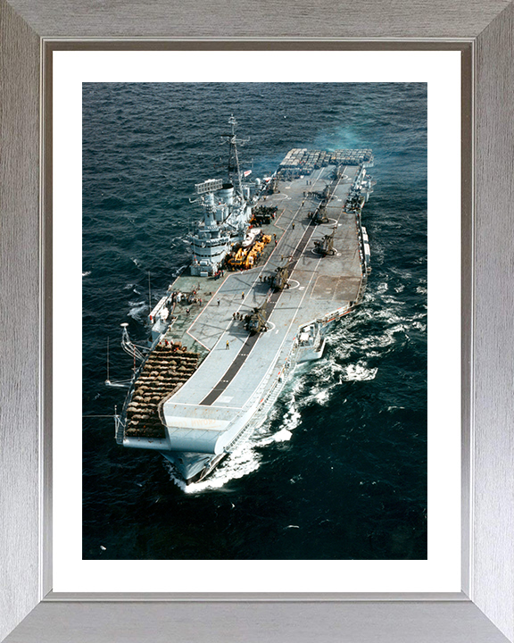 HMS Hermes R12 | Photo Print | Framed Print | Centaur Class | Aircraft Carrier | Royal Navy