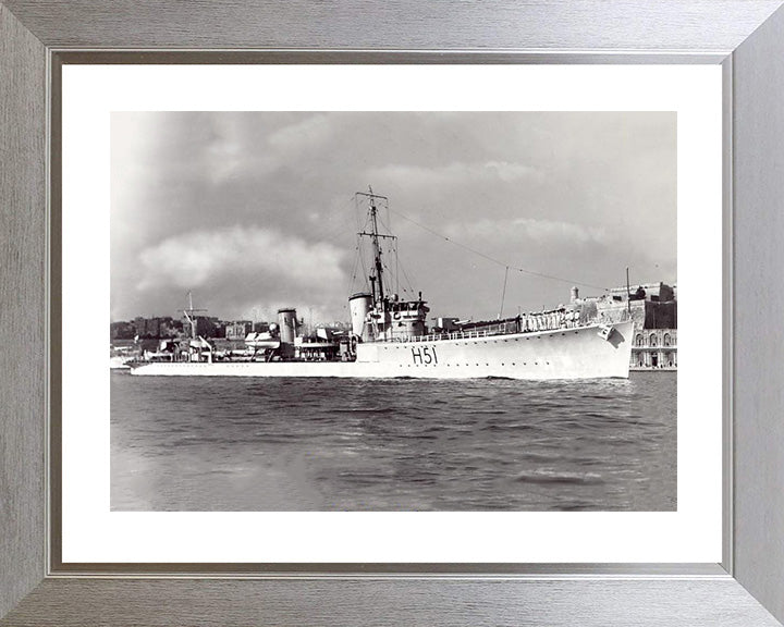 HMS Scout H51 Royal Navy S class destroyer Photo Print or Framed Print - Hampshire Prints