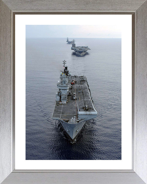 HMS Illustrious R06 Royal Navy Invincible class Aircraft Carrier Photo Print or Framed Print - Hampshire Prints