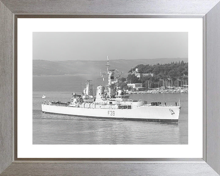 HMS Naiad F39 Royal Navy Leander class frigate Photo Print or Framed Photo Print - Hampshire Prints