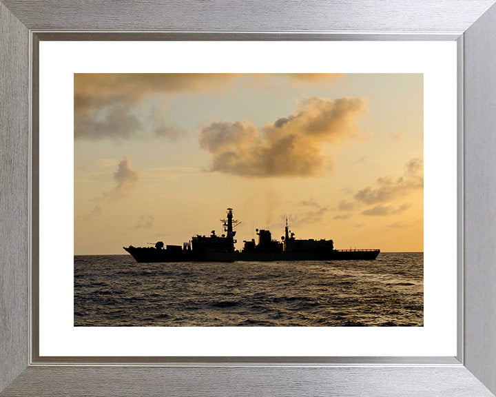 HMS Somerset F82 Royal Navy type 23 Frigate Photo Print or Framed Print - Hampshire Prints