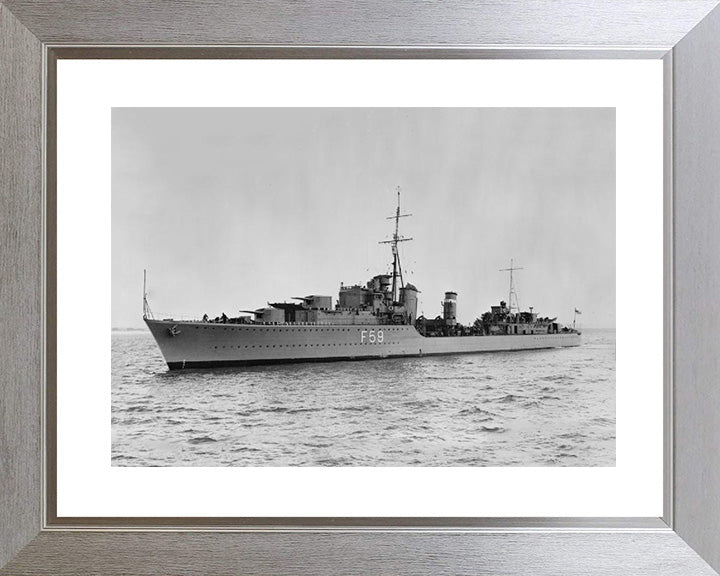 HMS Mashona F59 (L59) Royal Navy Tribal class destroyer Photo Print or Framed Print - Hampshire Prints