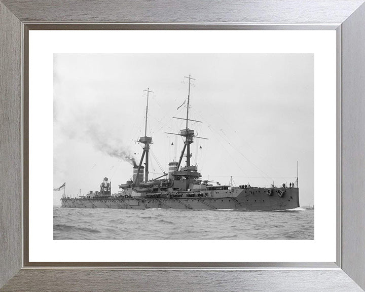 HMS Temeraire (1907) Royal Navy Bellerophon class dreadnought battleship Photo Print or Framed Print - Hampshire Prints