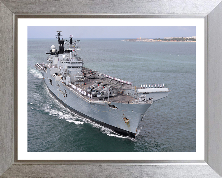 HMS Illustrious R06 Royal Navy Invincible class Aircraft Carrier Photo Print or Framed Print - Hampshire Prints