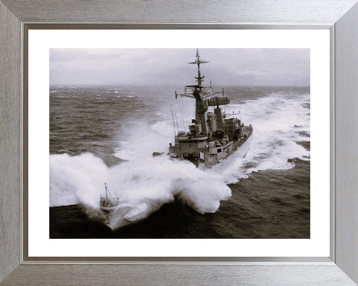 HMS Minerva F45 Royal Navy Leander class Frigate Photo Print or Framed Print - Hampshire Prints