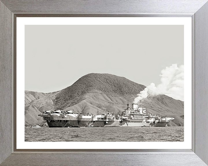 HMS Indefatigable R10 Royal Navy Implacable Class Aircraft Carrier Photo Print or Framed Print - Hampshire Prints