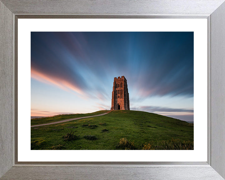 Glastonbury Tor Somerset at sunset Photo Print - Canvas - Framed Photo Print - Hampshire Prints