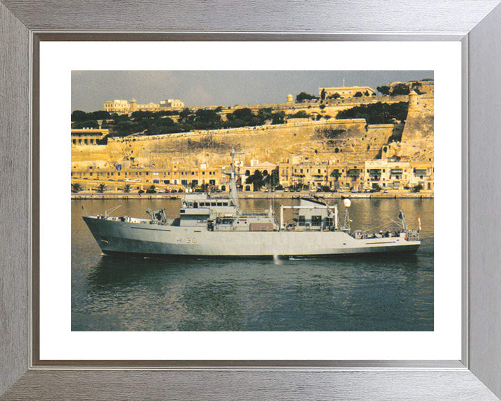 HMS Roebuck H130 Royal Navy coastal survey vessel Photo Print or Framed Print - Hampshire Prints