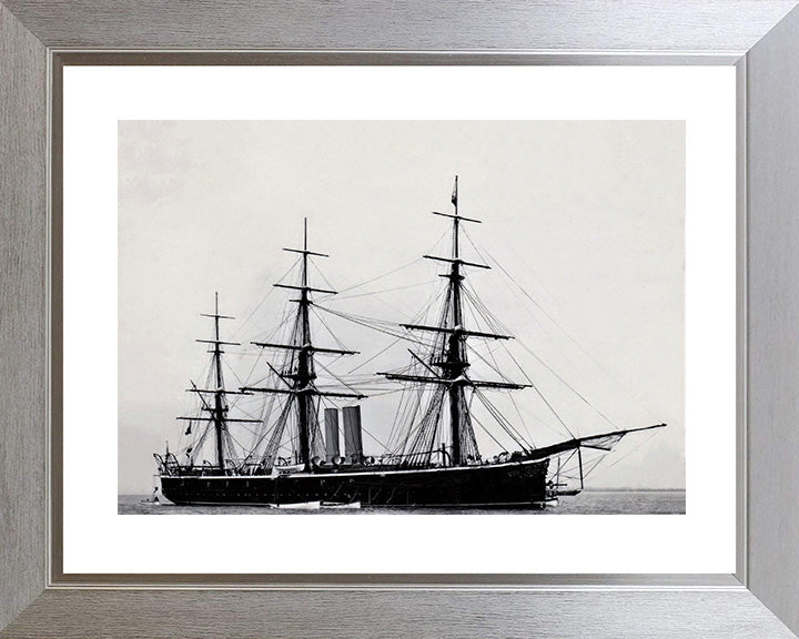 HMS Rover (1874) Royal Navy iron screw corvette Photo Print or Framed Print - Hampshire Prints