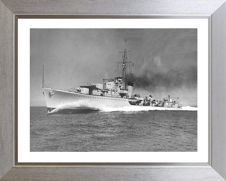 HMS Kelly F01 Royal Navy K class destroyer Photo Print or Framed Print - Hampshire Prints