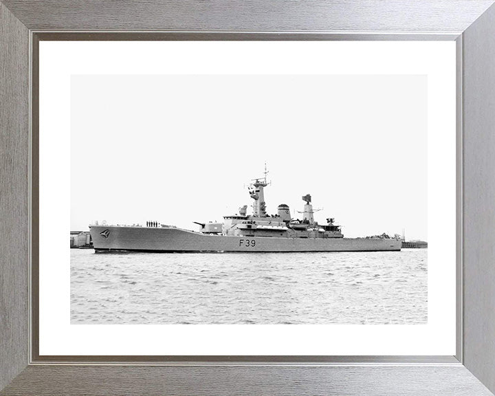 HMS Naiad F39 Royal Navy Leander class frigate Photo Print or Framed Photo Print - Hampshire Prints