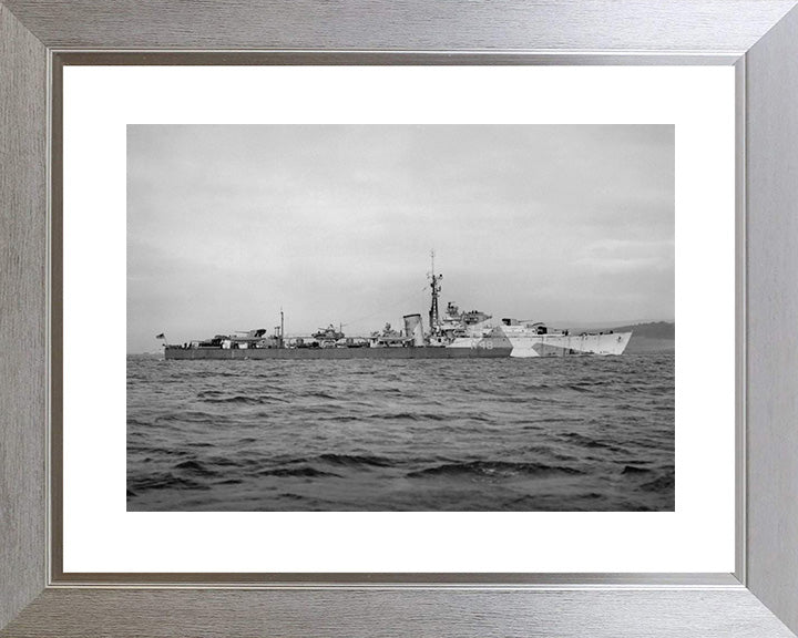 HMS Wrangler R48 Royal Navy W Class destroyer Photo Print or Framed Print - Hampshire Prints