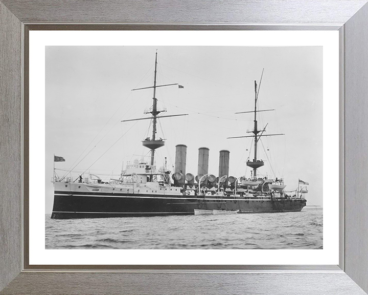 HMS Hyacinth (1898) Royal Navy Highflyer class cruiser Photo Print or Framed Print - Hampshire Prints