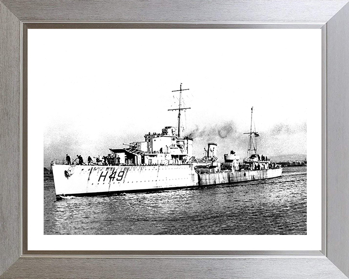 HMS Inconstant H49 Royal Navy I class destroyer Photo Print or Framed Print - Hampshire Prints