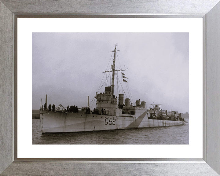 HMS Rockingham G58 Royal Navy destroyer Photo Print or Framed Print - Hampshire Prints