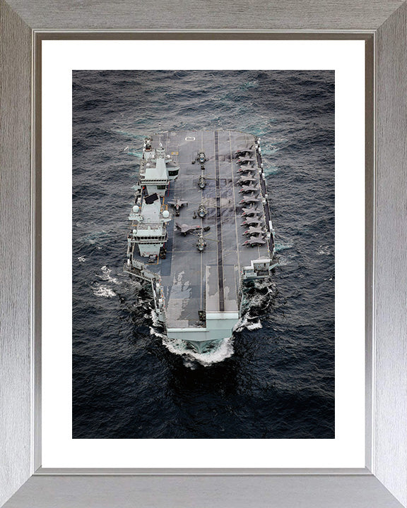 HMS Queen Elizabeth R08 Royal Navy Queen Elizabeth Class Aircraft Carrier Photo Print or Framed Print - Hampshire Prints