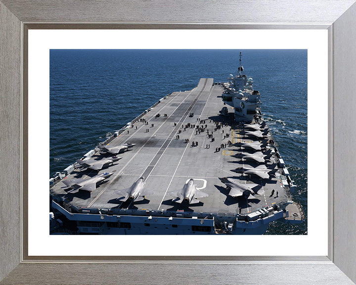 HMS Queen Elizabeth R08 Royal Navy Queen Elizabeth Class aircraft carrier Photo Print or Framed Print - Hampshire Prints