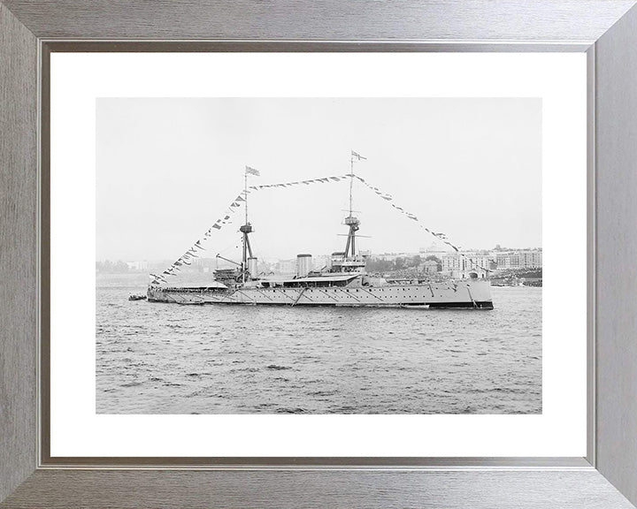 HMS Inflexible (1907) Royal Navy Invincible class Battle cruiser Photo Print or Framed Photo Print - Hampshire Prints